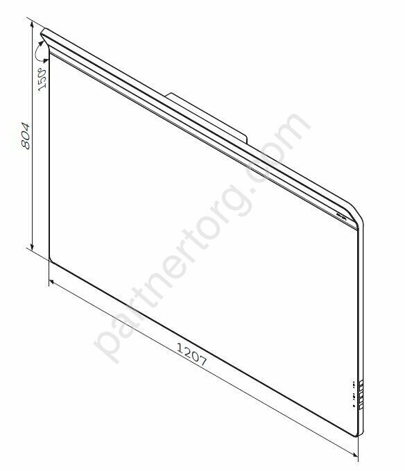 M50AMOX1201SA INSPIRE V2.0, Зеркало настенное с LED-подсветкой и системой антизапотевания, 120 см