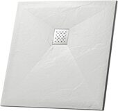 Grossman Strong GR-S1100100Q душевой поддон каменный низкий 100х100см белый