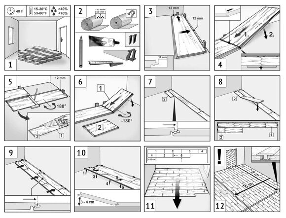 Укладка ламината пошаговая инструкция