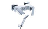 Contest LM5814CW, смеситель для ванны и душа с коротким монолитным изливом, хром Lemark