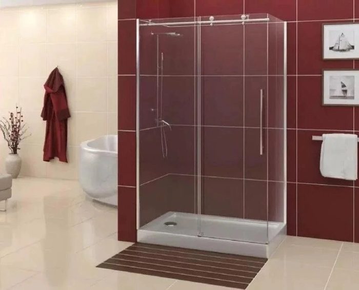 Puerta KS-624 душевой уголок 120x80 см, стекло прозрачное, профиль хром
