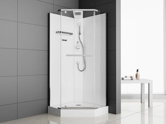ODA H901 душевая кабина угловая 90х90, каленое стекло, низкий поддон