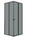 Niagara Eco NG-1010-14QT душевое ограждение 100х100см,  раздвижное, черный профиль стекло тонированное