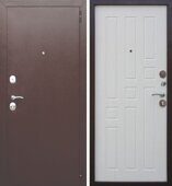 Гарда 8мм дверь входная Медный антик, Белый ясень