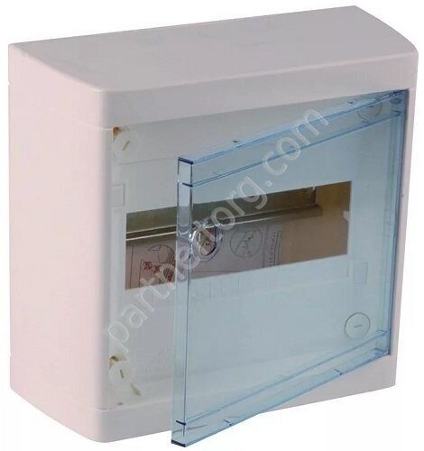 Шкаф Nedbox Legrand навесной 1х8 модулей с прозрачной дверью