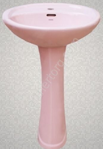 Умывальник с пьедесталом Huida HD7, LP светло-розовый