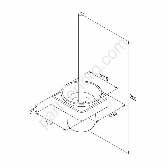 DA7733300 Jupiter Стойка с туалетной щеткой