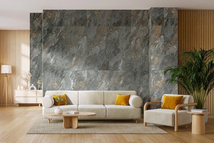 Монтана GT1206025509MCR тёмно-серый керамогранит матовый Карвинг Global Tile 120х60см