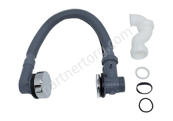 Слив-перелив с сифоном для ванны Aquanet A1850 W P TRAP 75 см (Kolpa)