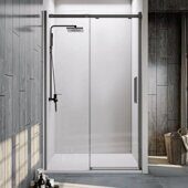 Veconi VN70GR душевая дверь раздвижная 160х195 см, профиль брашированный графит