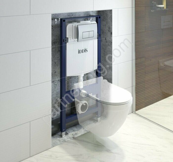 Комплект Iddis инсталляция рамная для подвесного унитаза с клавишей смыва хром OPH00GCi32K