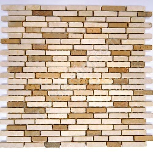 Barcelona I бежевая каменная мозаика Bonaparte