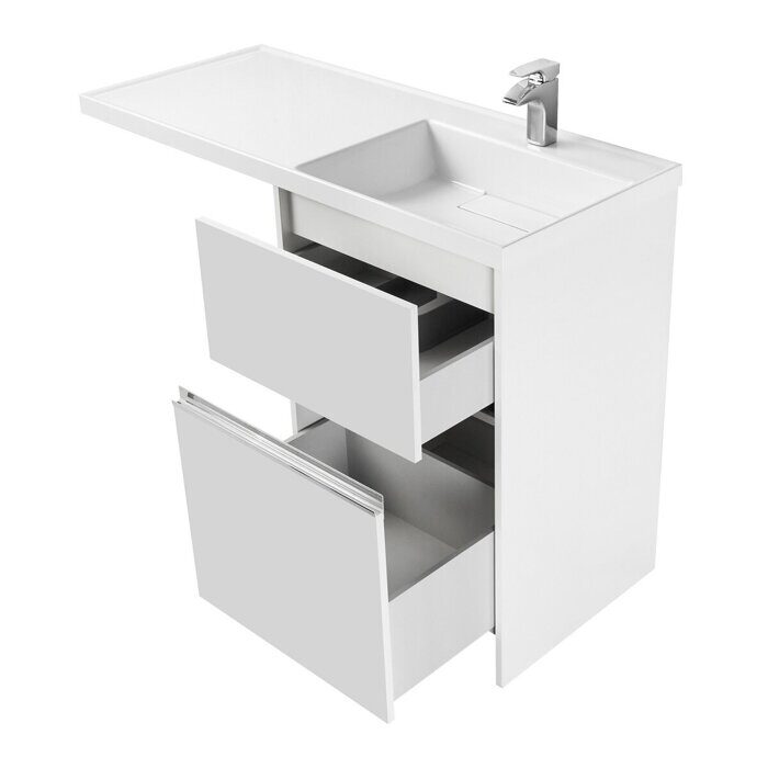 Лондри 60 см тумба под раковину над стиральной машиной с раковиной Лондри 120 правая Aquaton