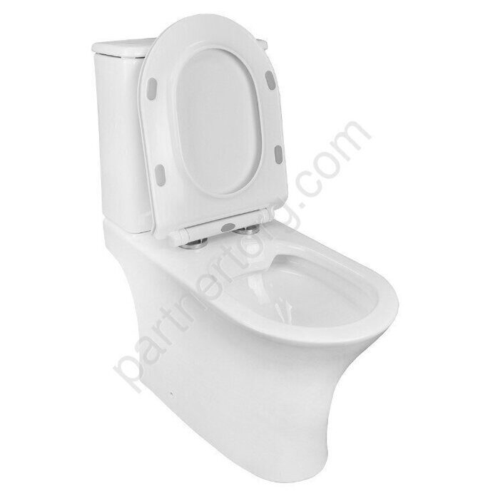 Fretta Round N унитаз напольный безободковый с сидением микролифт