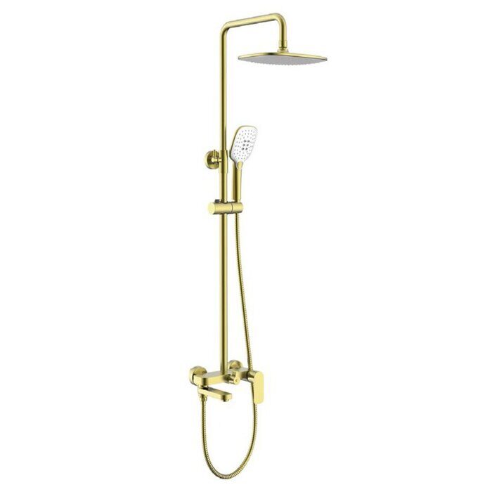 Gappo G2448-3 Душевая система сатин золотой/белый