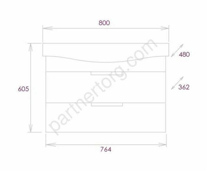 Девис 80.13 Бетон чикаго подвесная тумба для ванной комнаты Onika с умывальником Беверли 80 см