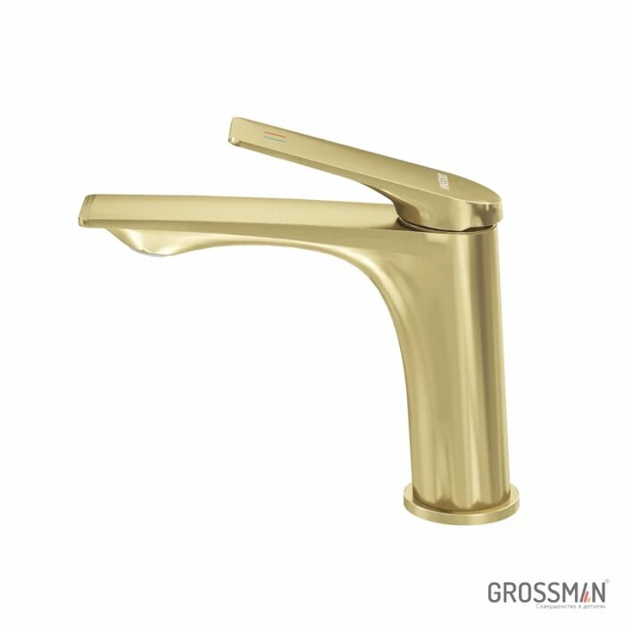 Grossman Galaxy 510.K35.01.320 смеситель для раковины золото сатиновый