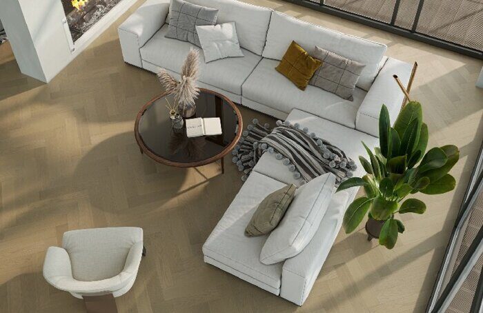 Дуб Шампань 33-414 Quartz Parquet Английская елка Fargo замковый кварцевый паркет