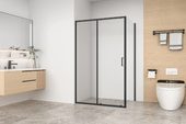 Lite SP-100-C-B боковая панель 100см, стекло прозрачное, профиль черный