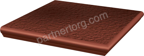 Cloud Rosa Duro ступень клинкерная 33х33 структурная угловая с капиносом Paradyz Ceramics