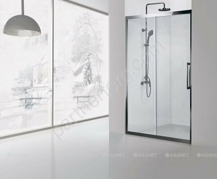Aquanet Delta NPE6121, 00183846, душевая дверь раздвижная, 140х200 см, прозрачное стекло