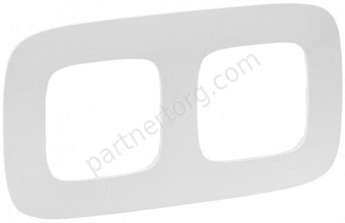 Рамка 2 поста для серии Valena Legrand Allure в белом цвете