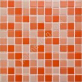 Оранжевая стеклянная мозаика Crystal series S-462