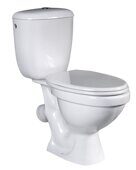 Универсал Цоп унитаз-компакт напольный, косой выпуск, боковой подвод,  с сидением