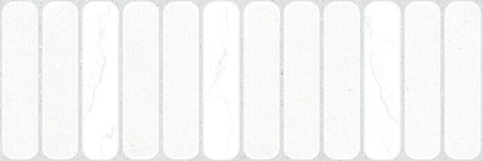 Amarant керамическая плитка белая с рисунком матовая 30х90см Alma Ceramica TWU3090AMT37R