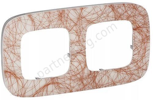 Рамка 2 поста для серии Valena Legrand Allure в цвете итальянская фантазия