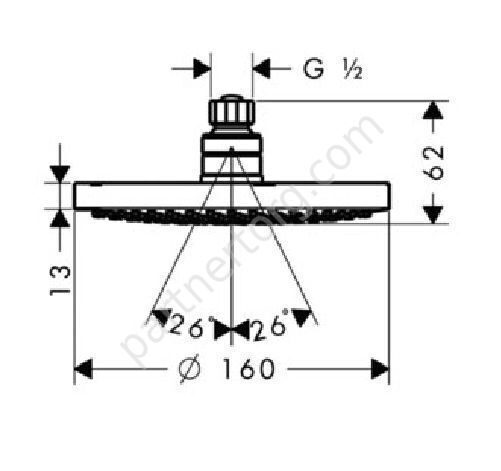 Croma 160 верхний душ Hansgrohe