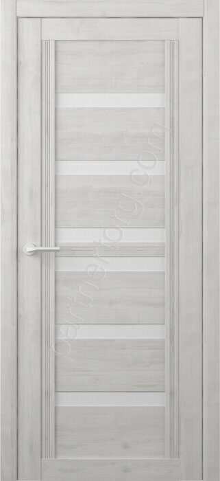 Миссури West дверь межкомнатная Soft Touch жемчужный стекло белое