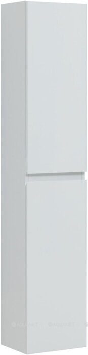 Нота new 30 шкаф-пенал подвесной белый глянец для ванной комнаты Aquanet