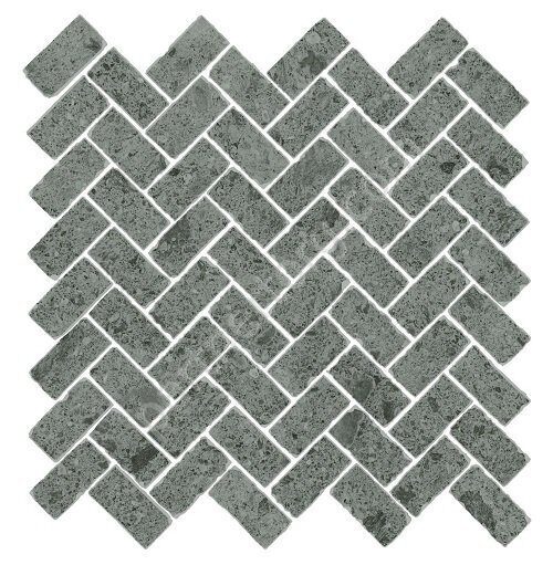 Genesis Grey Mosaico Cross натуральная мозаичная плитка серая Italon 31,5x29,7см