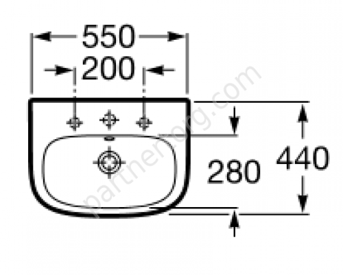 Debba Roca раковина подвесная 55х44 см 32799500Y