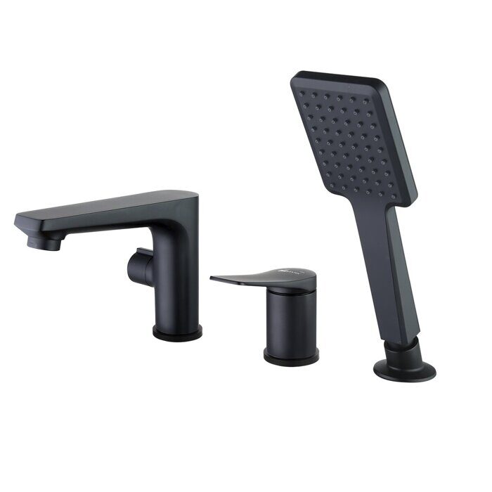 Bronx LM3745BL смеситель на борт ванны, черный Lemark