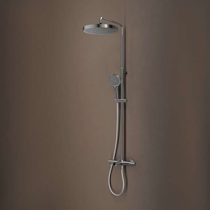 Duna Iddis душевая система с тропическим душем хром DUNSBSTi06