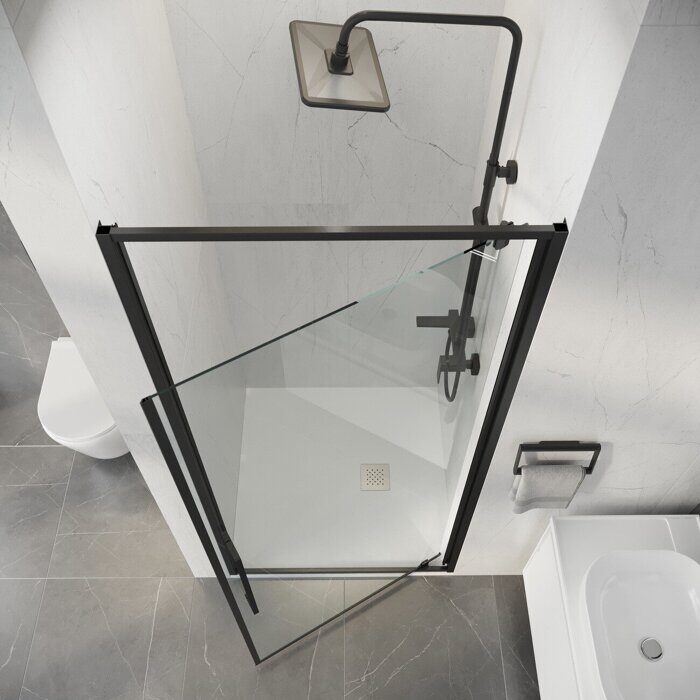 Niagara Nova NG-35-9AGR дверь в нишу распашная 90х195см, профиль графит