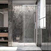 Veconi PTD40 душевая дверь раздвижная 119х200 см, профиль хром