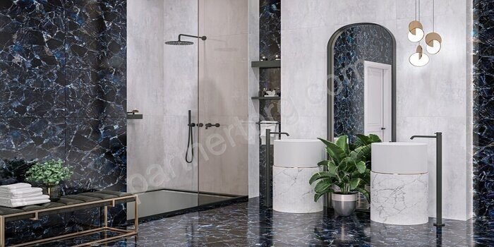 Adamant Blue LCM керамогранит синий суперполированный 120х60см