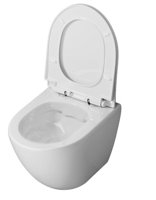 Niagara Vista NG-9301  подвесной безободковый унитаз белый с сидением