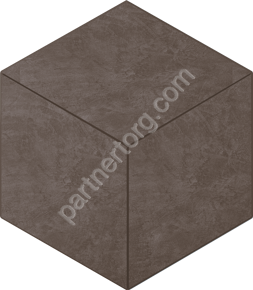Spectrum Cube Chocolate SR07 шоколадный неполированный керамогранит 25х29см Estima Мозаика