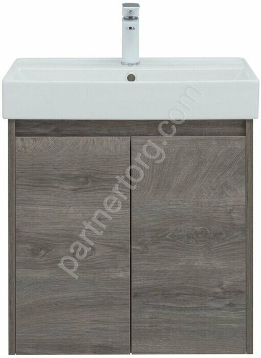 Nova Lite 60 тумба дуб рошелье для ванной комнаты 2 двери Aquanet
