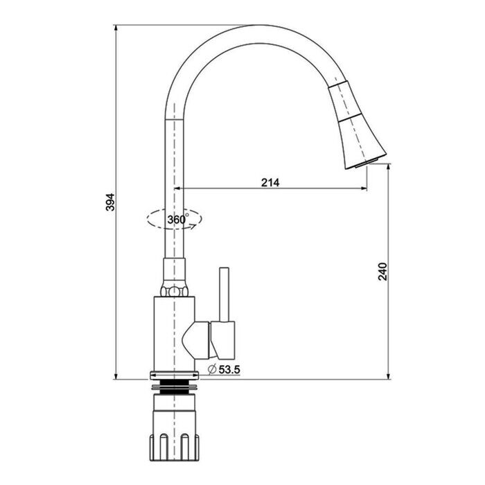 S201.4308.03 Splenka Смеситель для кухни, сатин золотой