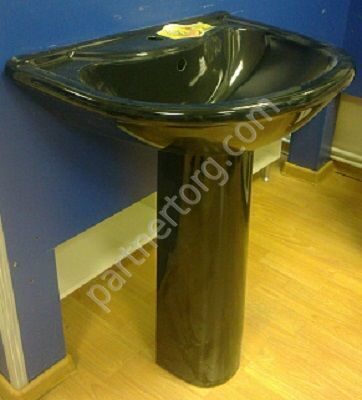 Престиж умывальник зеленый с пьдесталом 63,5 Оскольская Керамика