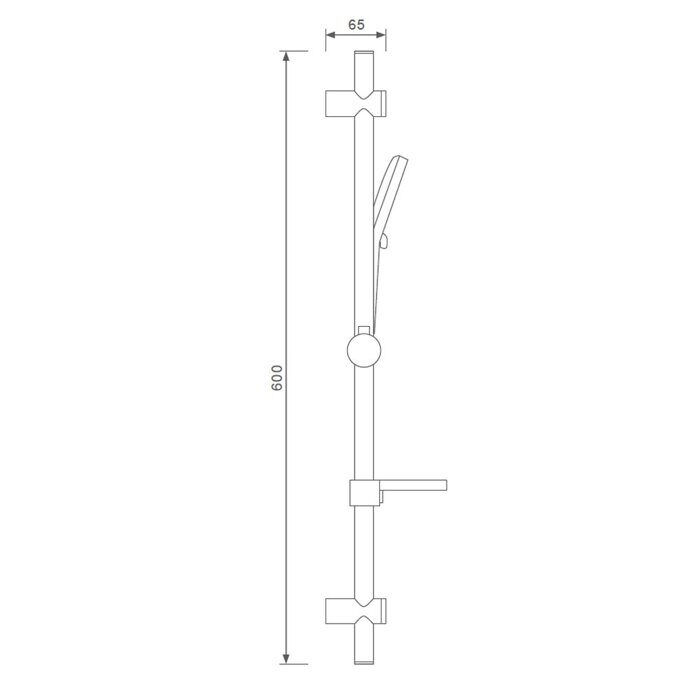 S470.01 Splenka Душевой гарнитур, хром
