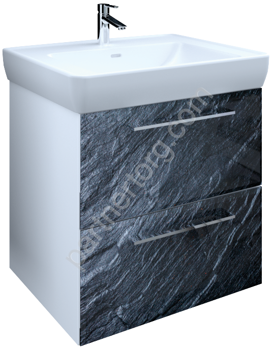 Visbaden тумба 70П 2в.я подвесная черная