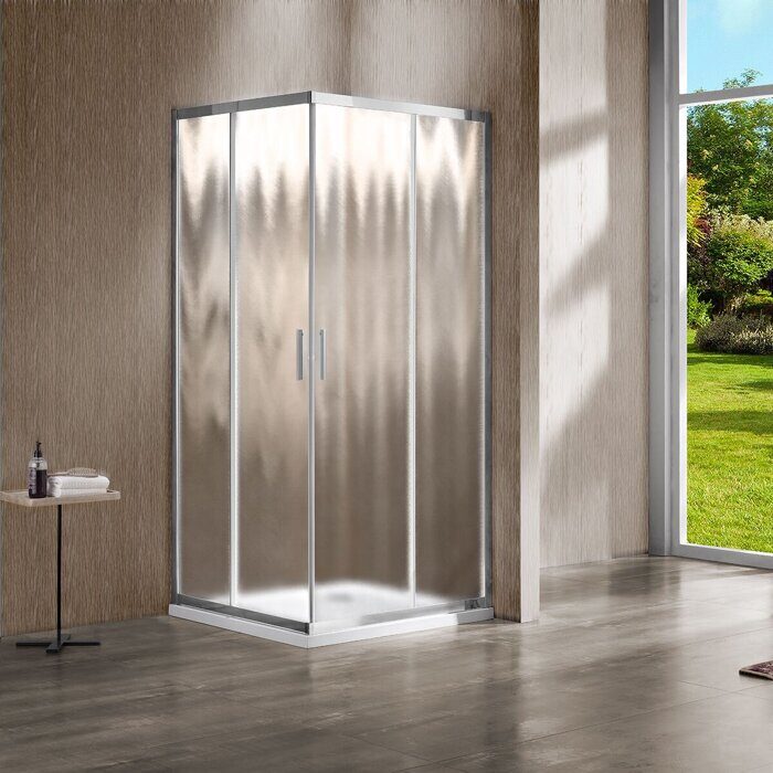 Vincea Garda VSS-1G900CH, душевой уголок 90х90х190 см, стекло шиншилла, профиль хром