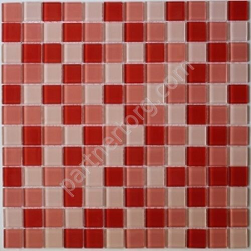 Красная стеклянная мозаика Crystal series S-452