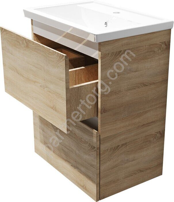 New Aris 70П тумба 2я. подвесная Дуб Сонома